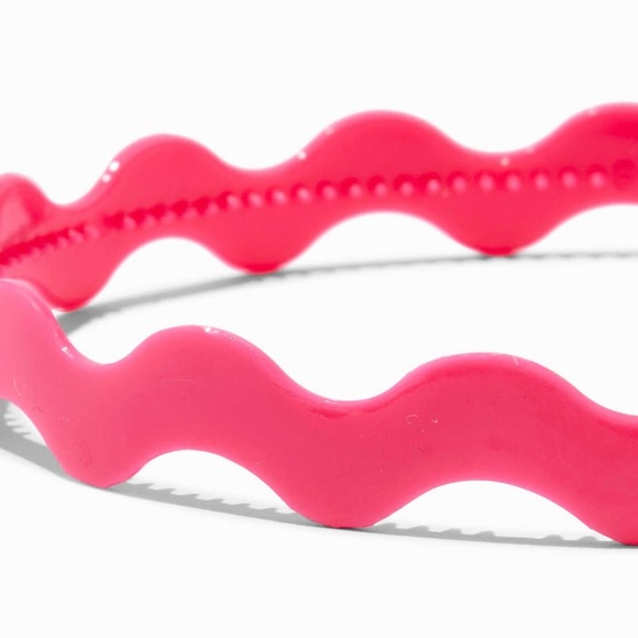 Claire’s Pink and Gray Wavy Headbands, Set of 3 - Picture 2 of 7